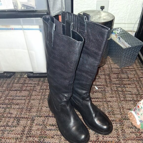 Matisse Colt Black Leather Pull On Boots NIB Sz 8M - Picture 3 of 11